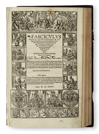 GRATIUS, ORTWIN, editor. Fasciculus rerum expetendarum ac fugiendarum.  1535